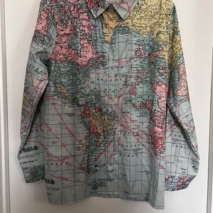 World Map Print Shirt